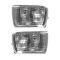 03-05 Toyota 4Runner Parklamp/Turn Signal; (bumper-mtd), w/o DRL Front PAIR