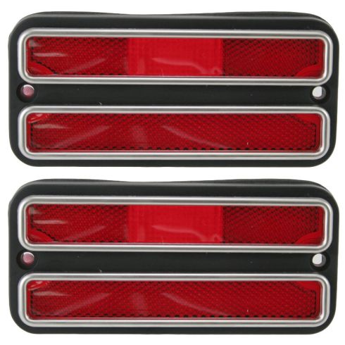 68-72 Chevy PU Truck Side Marker Red PAIR