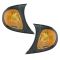 2002-05 BMW 3 Series Sedan & SW Corner Light w/Yellow Trim PAIR