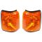 1987-91 Ford Bronco, F150-F350; 88-91 F450 Corner Parking Light w/o Chrome Trim PAIR