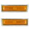 81-91 Blazer Jimmy; 81-87 Chevy,GMC C/K; 88-91 R/V, Suburban Side Marker Light (w/Chrome Bezel) PAIR