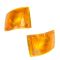 90-02 International 3000, 3600, 3800, 4700, 4800, 4900, 8100 Series Frnt Turn Signal Lens & Hsg PAIR