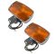 70 (frm 7/70)-74 Toyota FJ40 Land Cruiser Fender Mounted Turn Signal Light Assembly PAIR (Toyota)