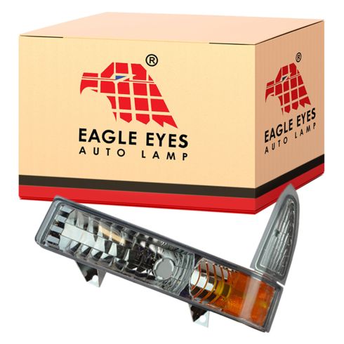 00-04 Excursion; 99-04 F250-F350SD; 99-03 F450-F550SD Clear Style Corner Parking Light Pair