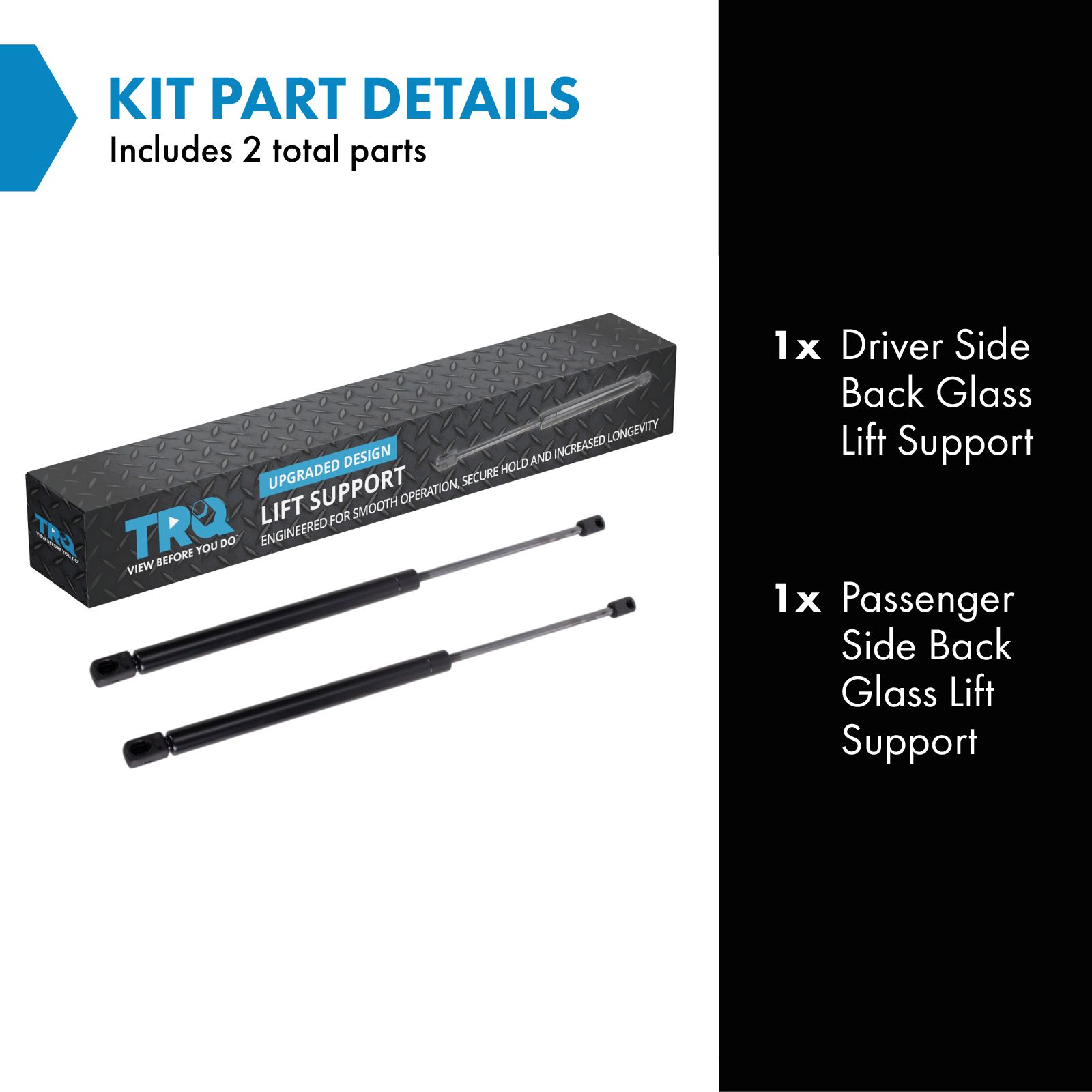 Back Glass Lift Support Set
