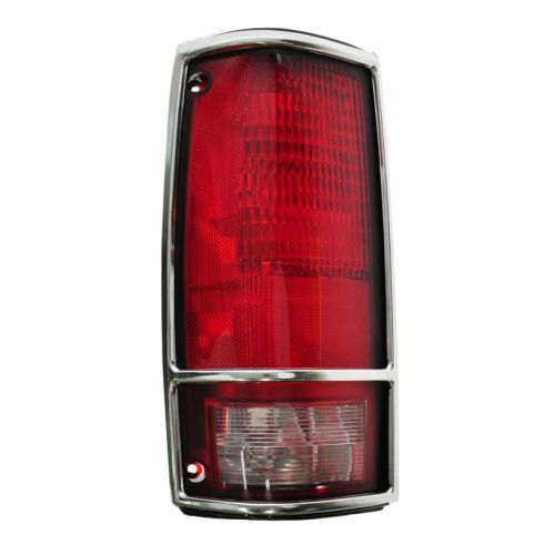 Chevy S10 Tail Light With Chrome Bezel Driver Side