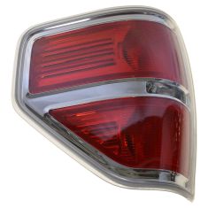 09-14 Ford F150 Styleside Taillight w/Chrome Bezel LH (Ford)