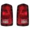 1988-93 Dodge Pickup Tail Light  with Black Trim Pair