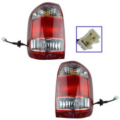 1999-04 Nissan Pathfinder Tail Lamp Pair (from 12/98 Prod Date)