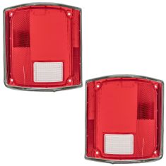 73-91 Jimmy Taillight Lens w/Chrm Pair