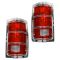 81-87 Ddge PU Taillight Chr Pair