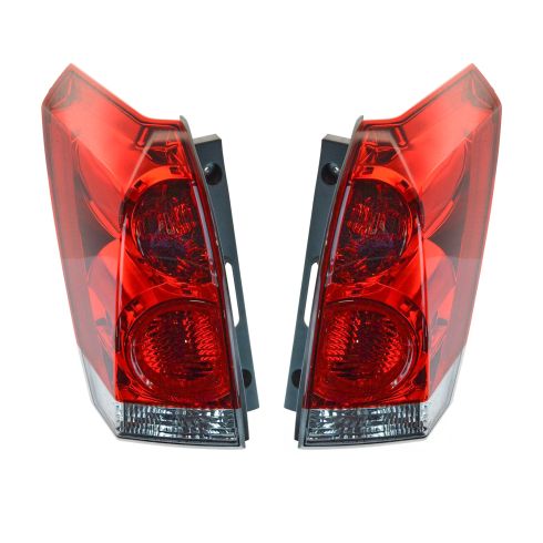 04-07 Nissan Quest w/Red Lens Taillight Pair