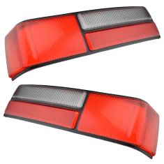 87-93 Ford Mustang Taillight Lens Only LX Pair