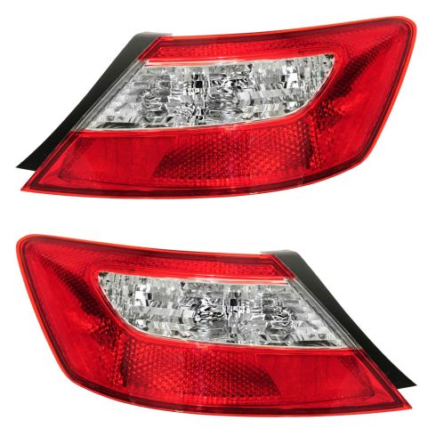 06-07 Honda Civic Tail Light Pair for Coupe