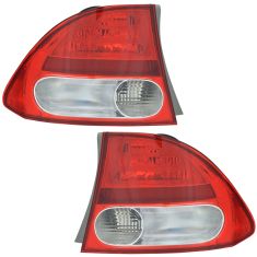 09-10 Honda Civic, Civic Hybrid SDN Outer Taillight PAIR