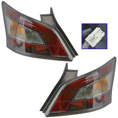 12-14 Nissan Maxima Outer 1/4 Panel Mounted Taillight Pair