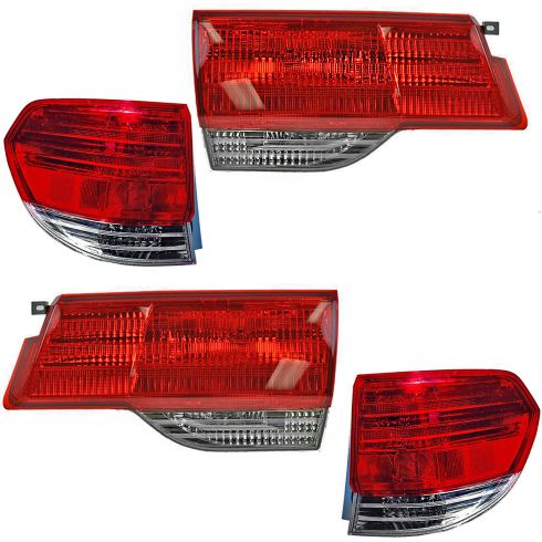 08-10 Honda Odyssey Inner & Outer Tail Light Set of 4