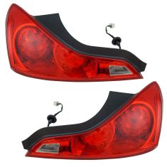 08 Infiniti G37; 09-13 G37 2dr Cpe; 14-16 Q60 Coupe Taillight Assembly PAIR