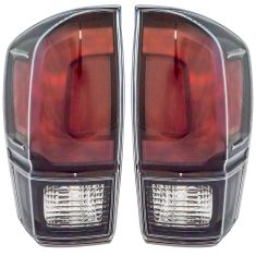 17-18 Toyota Tacoma Black Tail Light Pair