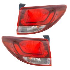 17-18 Hyundai Santa Fe Outer Tail Light Pair (exc LED)