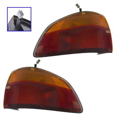 98-00 Toyota Sienna Outer (1/4 Panel Mtd) Taillight Assembly Pair (Toyota)