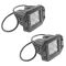 4 Inch - Square (12 Watt) Spot Beam 4 LED Flush Mount Offroad Work Light PAIR