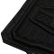 Custom Accessories TRUCK TUFF: Trim to Fit Heavy Duty BLACK Rubber Truck Floor Mat (2 Piece Set)