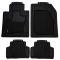 Custom Accessories Smart Fit: Trim to Fit All Season HD BLK Rubber SUV/CROSSOVER Flor Mat (4 PC SET)