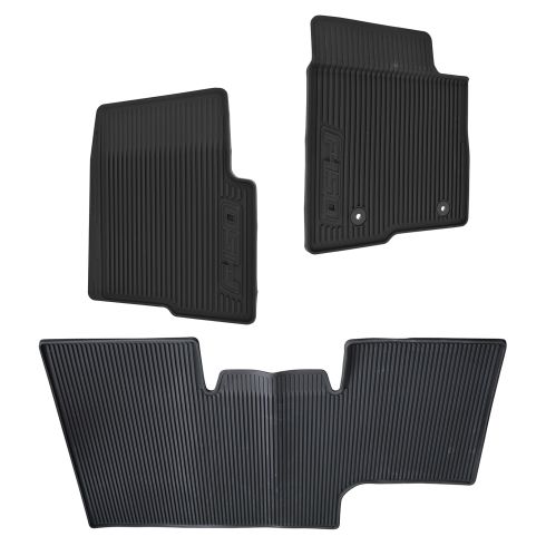 2010 14 Ford F150 Black Vinyl Floor Mat 3 Piece Set Ford Oem Al3z