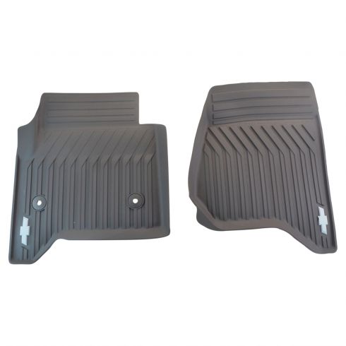 Gmmaf00022 2015 Chevy Suburban Tahoe Front Cocoa Molded Rubber Floor Mat Pair