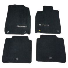 13-15 Lexus ES350, ES350H Black Carpeted ~LEXUS ES~ Logoed Floor Mat Kit (Set of 4) (Lexus)