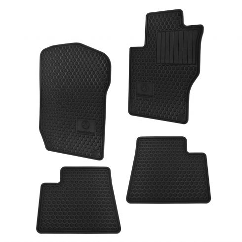 Mercedes Benz Black Rubber Floor Mat 4 Piece Set Mercedes Benz Q 6