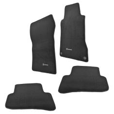 02-07 MB C-Class W203, S203 Front & Rear Anthracite Carpeted Floor Mats (Set of 4) (Mercedes Benz)