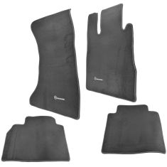 03-06 MB S430, S500 4-Matic Embroiderd ~Mercedes Benz~ Black Carpeted Floor Mat Kit (Set of 4) (MB)