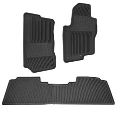 09-14 Nissan Frontier Crew Cab Black Molded Rubber All Weather Floor Mats (Set of 4) (Nissan)