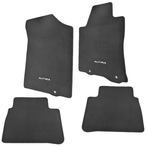 2013 15 Nissan Altima Black Carpet Floor Mat 4 Piece Set Nissan