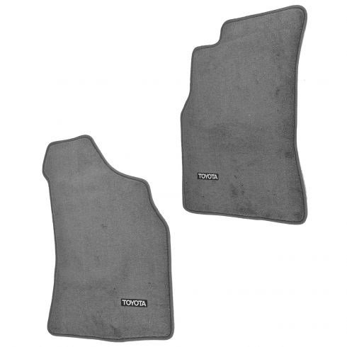 1989 95 Toyota 4runner Pickup Dark Gray Carpet Floor Mat Pair