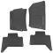 12-15 Tacoma Double Cab Molded Black Rubber ~TACOMA~ Logoed All Season Floor Mat (Set of 4) (Toyota)