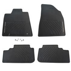 08-13 Highlander Hybrid Mld Blk Rbr ~HIGHLANDER~ Logoed Ft & Rr All Season Floor Mat (Set of 4) (TY)