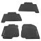 07-12 Toyota RAV4 Molded Black Rubber ~RAV4~ Logoed All Weather Floor Mat Kit (Set of 4)