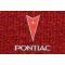 74-81 Firebird Flame Red Cutpile Frt & Rear Flr Mat w/Red Arrowhead & PONTIAC Script Emblem (Set 4)