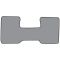 74-86 Chevy, GMC C/K; 87 R/V PU w/Low Tunnel Black Cutpile Front Row Floor Mat (1 Pce)