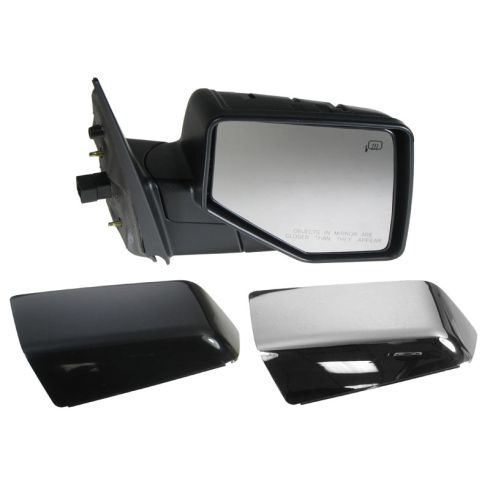 2006-10 Ford Explorer, Mountaineer; 2007-10 Sport Trac Pwr Htd Puddle Light Mirror RH (Chrme & PTM Caps)