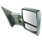 07-12 F150 Power Heated w/Memory, Turn Signal, Puddle Light Dual Arm Towing Textured Cap Mirror RH