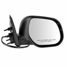 10-12 Mitsubishi Outlander Power Gloss Black Mirror RH