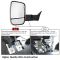 12 Ram 1500, 2500, 3500 Power Heated Puddle Light Turn Signal Memory Chrome Tow (Flip Up) Mirror LH