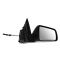08-11 Ford Focus Manual Lever Controlled Black Textured Mirror RH