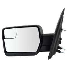 11-14 Ford F150, SVT Raptor Power w/Convex Insert & Textured Black Cap Mirror LH