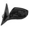 16-18 Nissan Maxima Power, Manual Folding Textured Black Cover Mirror LH