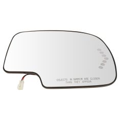 03-07 GM Full Size PU & SUV Heated Turn Signal w/ Back Plate Mirror Glass RH